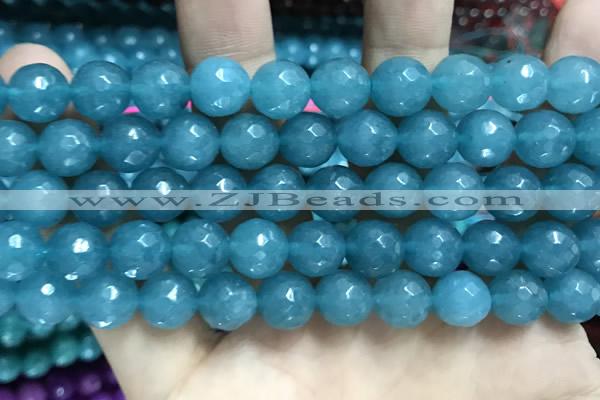 CCN5782 15 inches 10mm faceted round candy jade beads