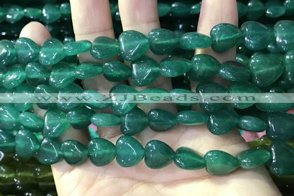 CCN5929 15 inches 12*12mm heart candy jade beads Wholesale