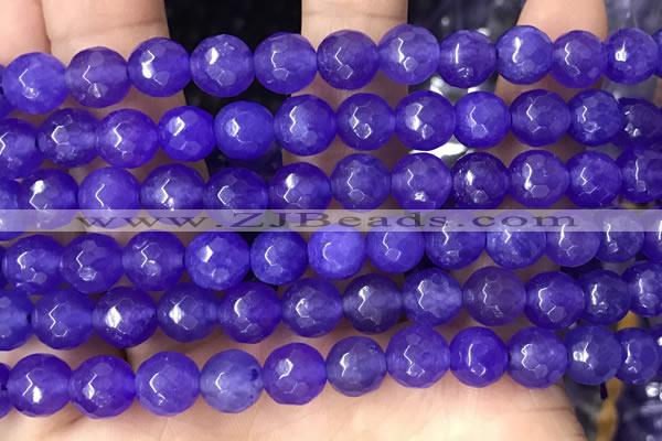 CCN6356 6mm, 8mm, 10mm, 12mm & 14mm faceted round candy jade beads