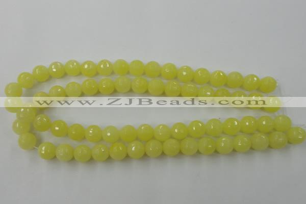 CCN759 15.5 inches 4mm faceted round candy jade beads wholesale