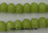 CCN912 15.5 inches 9*12mm faceted rondelle candy jade beads