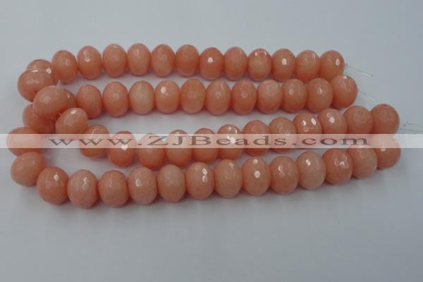 CCN944 15.5 inches 14*18mm faceted rondelle candy jade beads