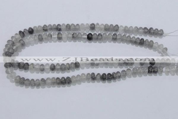 CCQ67 15.5 inches 5*8mm rondelle cloudy quartz beads wholesale