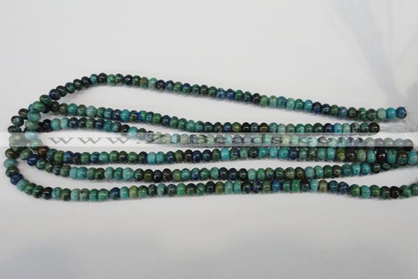 CCS150 15.5 inches 4*6mm rondelle dyed chrysocolla gemstone beads