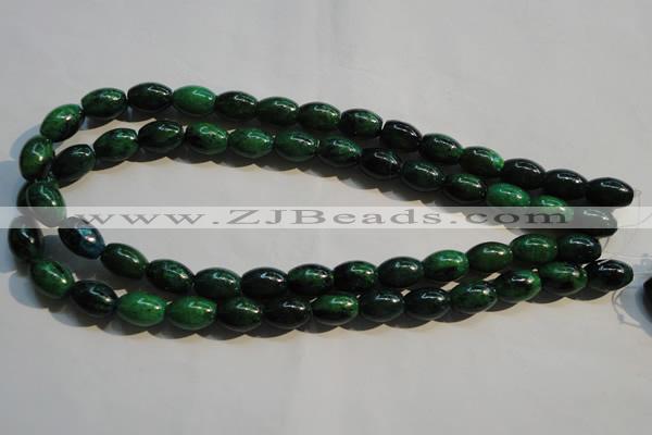 CCS631 15.5 inches 10*14mm rice dyed chrysocolla gemstone beads