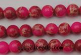 CDE2011 15.5 inches 4mm round dyed sea sediment jasper beads