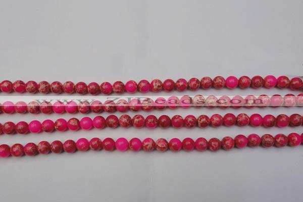 CDE2011 15.5 inches 4mm round dyed sea sediment jasper beads