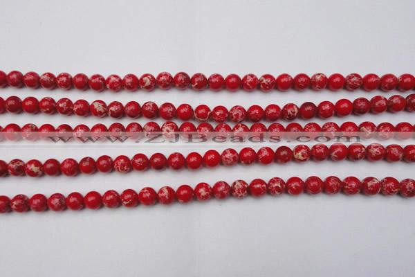 CDE2022 15.5 inches 4mm round dyed sea sediment jasper beads