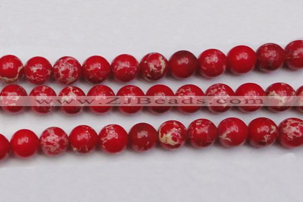 CDE2032 15.5 inches 24mm round dyed sea sediment jasper beads