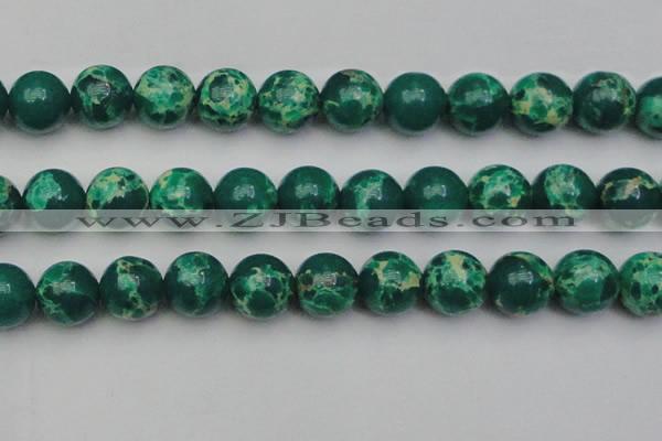 CDE2087 15.5 inches 24mm round dyed sea sediment jasper beads