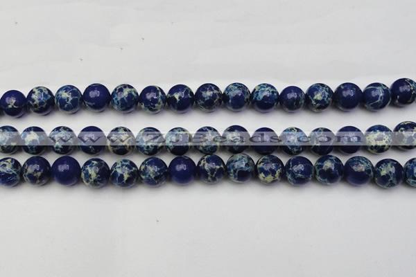 CDE2092 15.5 inches 12mm round dyed sea sediment jasper beads