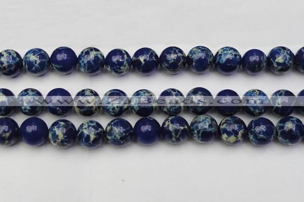 CDE2096 15.5 inches 20mm round dyed sea sediment jasper beads