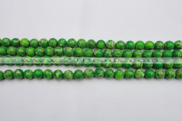 CDE2222 15.5 inches 8mm round dyed sea sediment jasper beads