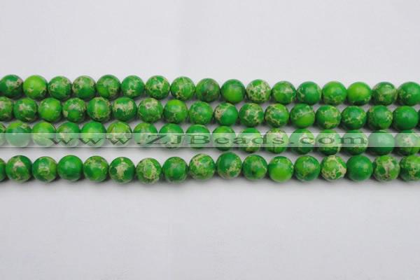 CDE2223 15.5 inches 10mm round dyed sea sediment jasper beads