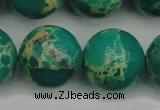 CDE2251 15.5 inches 22mm round dyed sea sediment jasper beads