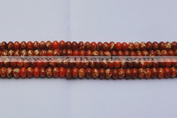 CDE2605 15.5 inches 13*18mm rondelle dyed sea sediment jasper beads