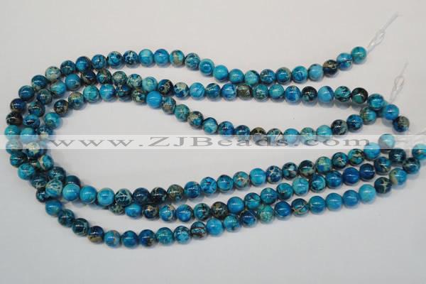 CDE266 15.5 inches 8mm round dyed sea sediment jasper beads