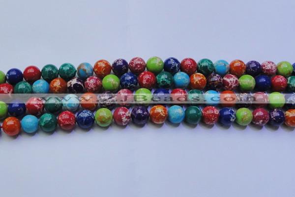 CDE2692 15.5 inches 12mm round dyed sea sediment jasper beads