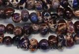 CDE390 15.5 inches 6*9mm nugget dyed sea sediment jasper beads