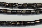 CDE670 15.5 inches 6*6mm tube dyed sea sediment jasper beads