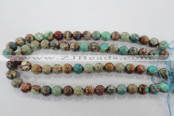 CDE805 15.5 inches 12mm round dyed sea sediment jasper beads wholesale