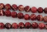 CDE821 15.5 inches 6mm round dyed sea sediment jasper beads wholesale