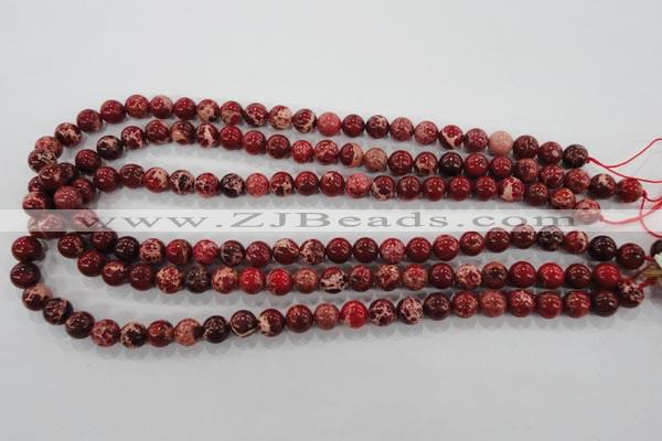 CDE821 15.5 inches 6mm round dyed sea sediment jasper beads wholesale