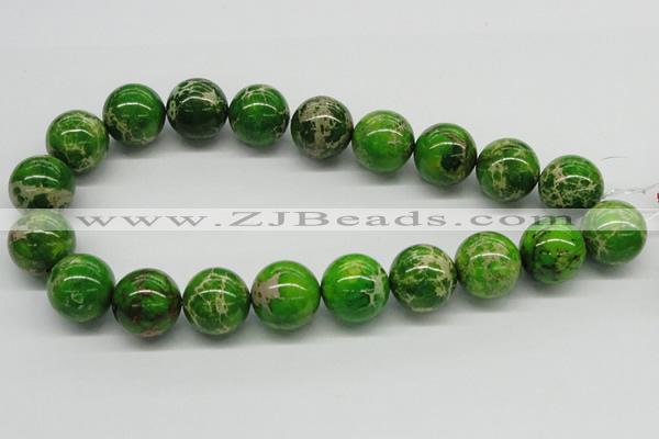 CDE85 15.5 inches 20mm round dyed sea sediment jasper beads