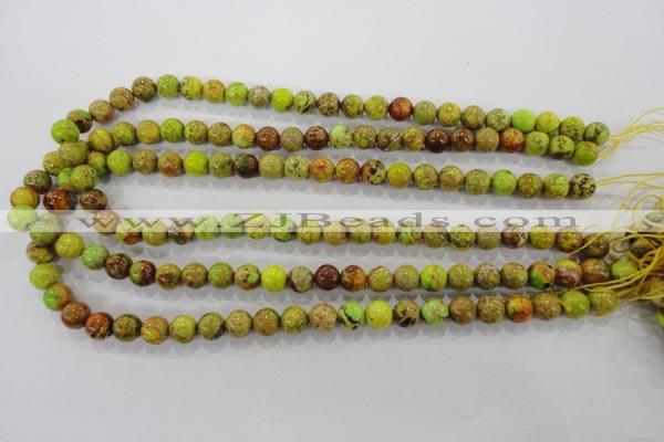 CDE864 15.5 inches 12mm round dyed sea sediment jasper beads wholesale