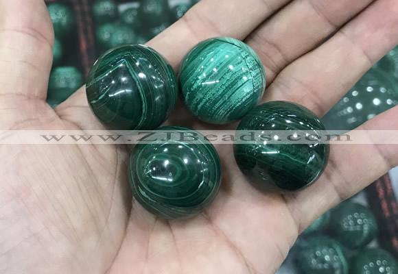 CDN21 25mm round natural malachite gemstone decorations