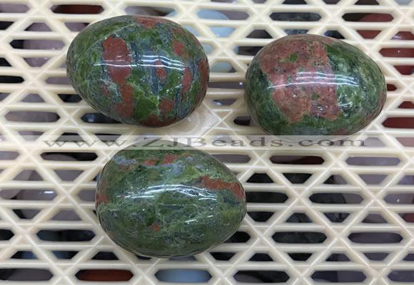 CDN309 30*40mm egg-shaped unakite decorations wholesale