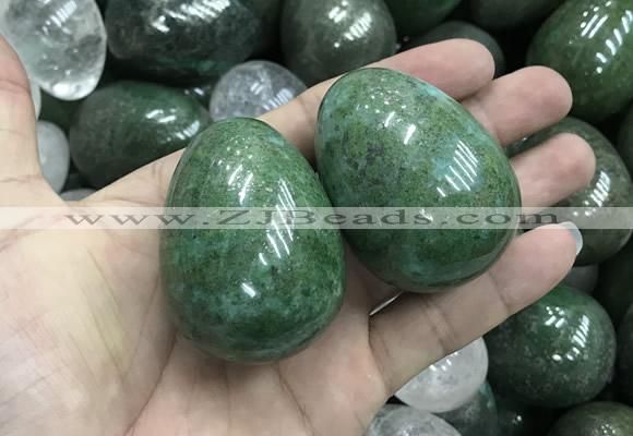 CDN35 38*50mm egg-shaped pyrite gemstone decorations wholesale