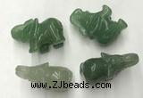 CDN387 20*40*30mm elephant green aventurine decorations wholesale