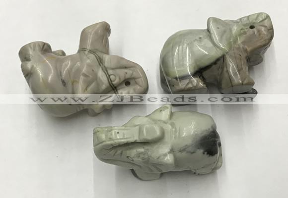 CDN409 25*50*35mm elephant picasso jasper decorations wholesale