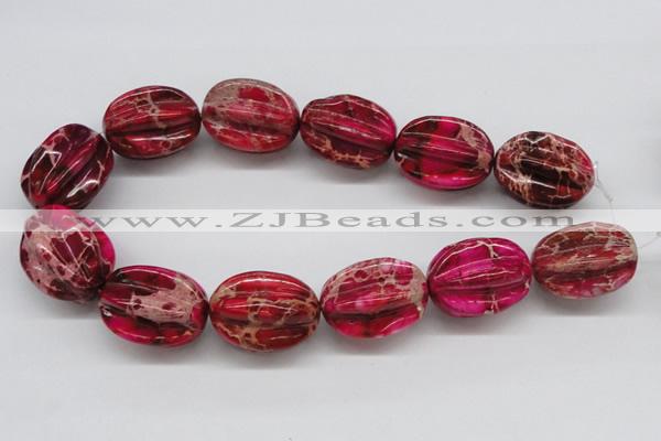 CDT23 15.5 inches 15*20mm star fruit shaped dyed aqua terra jasper beads