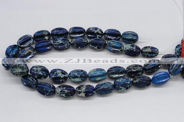 CDT61 15.5 inches 16*23mm star fruit shaped dyed aqua terra jasper beads