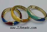 CEB160 17mm width gold plated alloy with enamel bangles wholesale