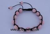 CFB504 10mm round candy jade beads adjustable bracelet wholesale