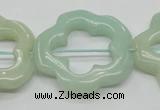 CFG31 15.5 inches 30mm carved flower amazonite gemstone beads