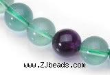 CFL08 20mm round AA grade natural fluorite beads Wholesale