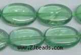 CFL337 15.5 inches 18*25mm oval natural green fluorite beads