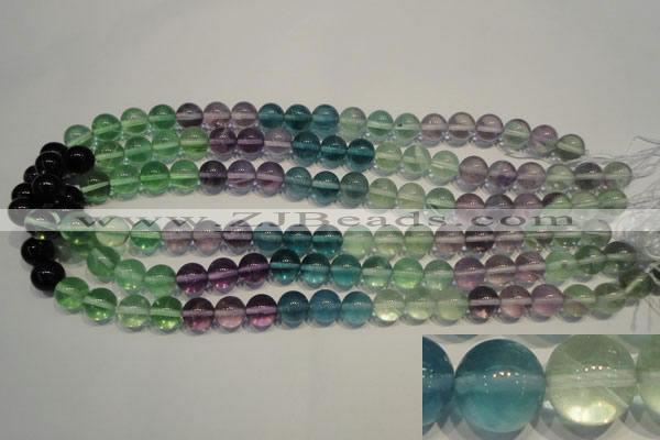 CFL553 15.5 inches 10mm round fluorite gemstone beads wholesale