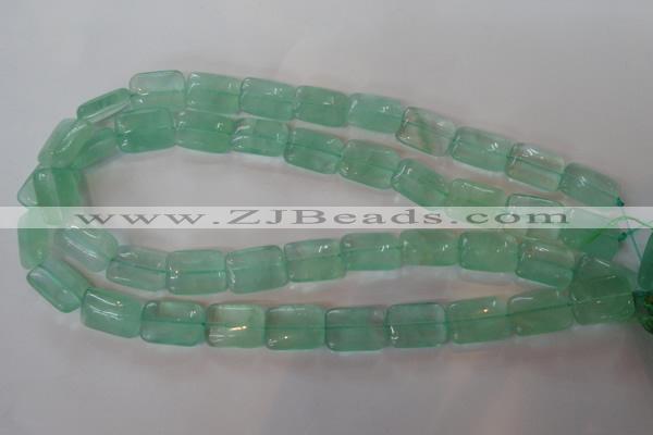 CFL870 15.5 inches 13*18mm rectangle green fluorite gemstone beads