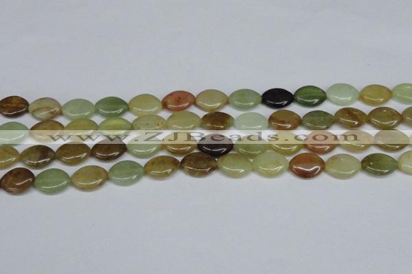 CFW136 15.5 inches 13*18mm marquise flower jade gemstone beads