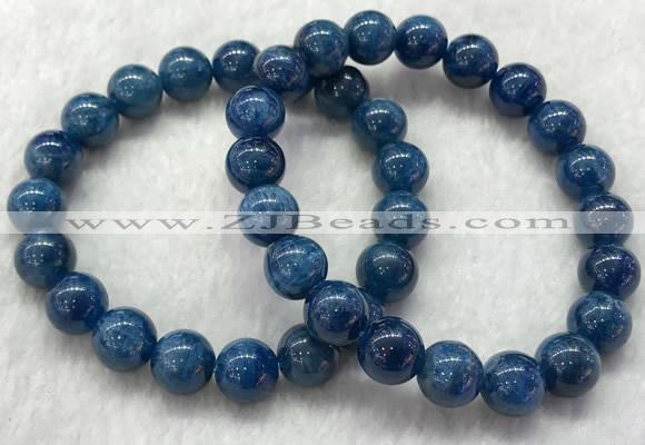 CGB2625 7.5 inches 10mm round natural apatite beaded bracelets