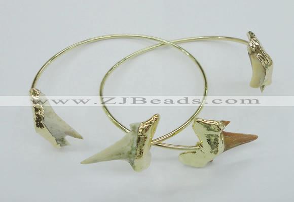 CGB765 20*22mm - 20*25mm shark teeth bangles wholesale