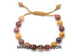 CGB8661 8mm,10mm round mookaite adjustable macrame bracelets