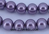 CGL149 5PCS 16 inches 18mm round dyed plastic pearl beads wholesale