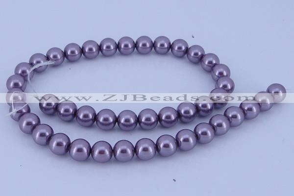 CGL151 2PCS 16 inches 25mm round dyed plastic pearl beads wholesale