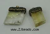 CGP217 20*30mm - 25*40mm freeform citrine gemstone pendants